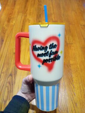 Ban.do Large Stainless Steel 'Having The Most Fun Possible' Water Tumbler